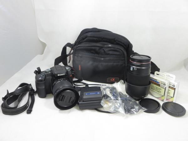 1円】SONY Wレンズキット 一眼レフ α100 18-70mm 75-300mm SONY