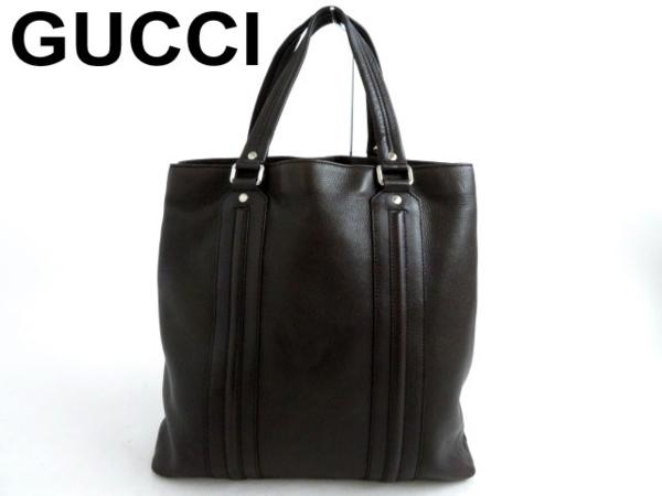グッチ トートバッグ レザー GUCCI ブラウン GUCCIのフリマアイテム 