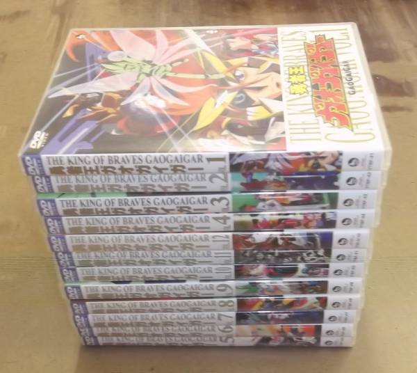 RR☆中古DVD 勇者王 ガオガイガー 全12巻 比較的綺麗です☆