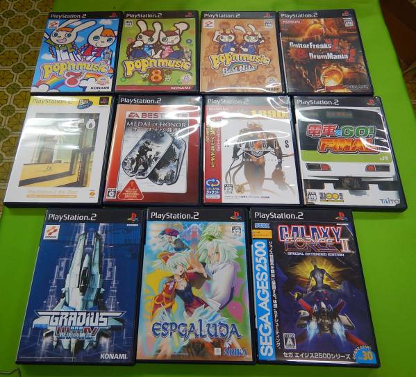 PS2用ソフト詰め合わせ18本セット/中古11本未開封7本 被りなし！30