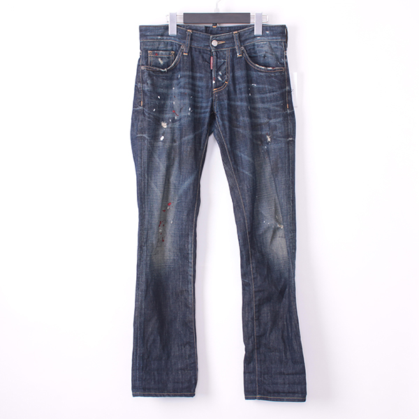 ■ディースクエアードDSQUARED2 クラッシュペイントデニム■E664