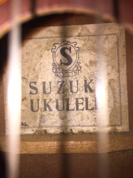 ☆SUZUKI バイオリン製 ウクレレNo.5 レトロ☆