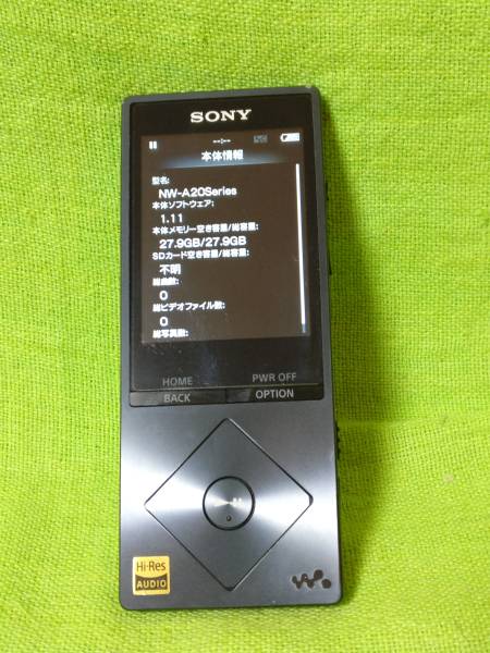 SONY NW-A26 hi-Res ソニー ハイレゾ 32GB ジャンク ブラック