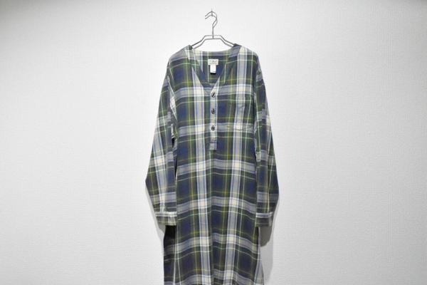 L.L.Beanエルエルビーン パジャマロングシャツ タータンチェック