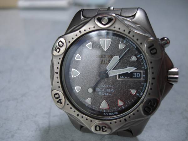 SEIKO セイコー ダイバースキューバ 5M23-7A30 チタン