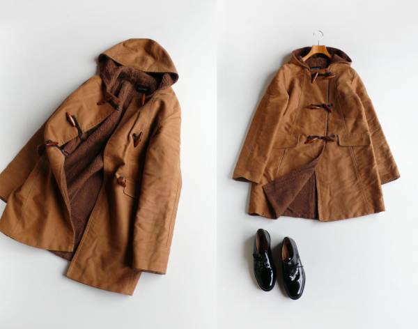 MACPHEE メルトンウール ロング ダッフルコート ベージュ ロング