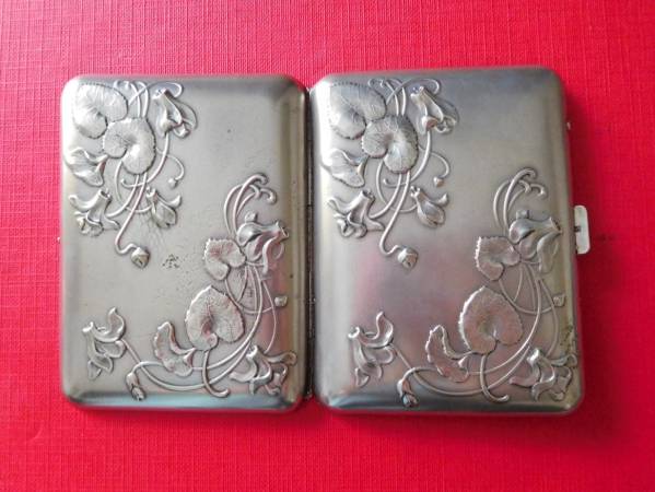 仏蘭西アンティーク★アールヌーヴォー☆メタルケース