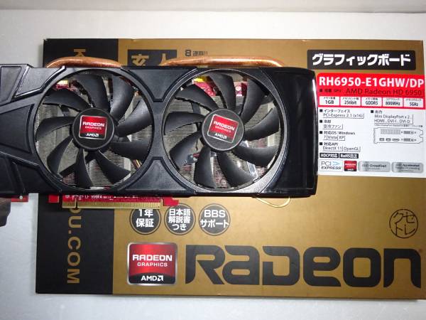 美品 SAPPHIRE ATI RADEON RH6950-E1GHW/DP HD6950