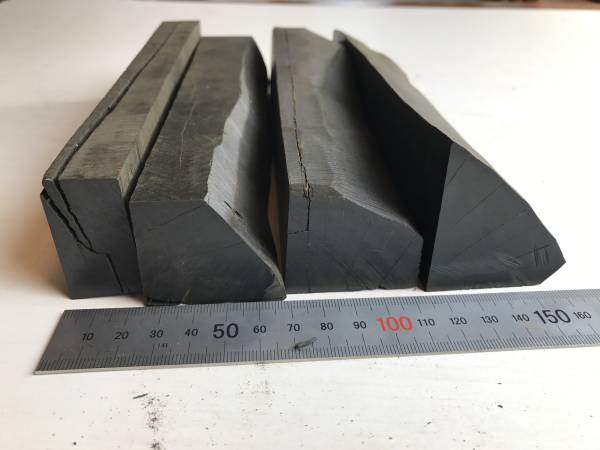 ★希少　青黒檀　端材４点 1.6kg