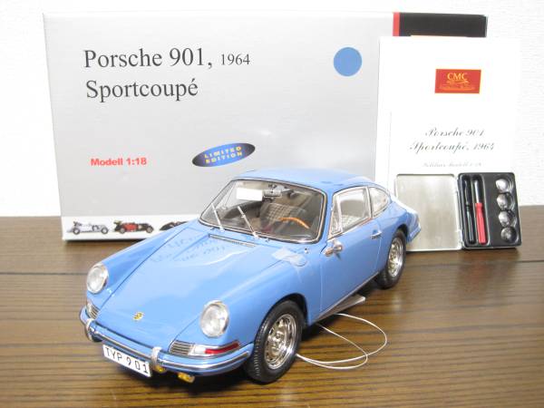 ☆希少 CMC 1/18 ポルシェ 911 (901) スポーツクーペ 1964 青 乗用車