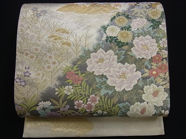 花美人■六通柄袋帯　花宴彩抄錦　金糸　鈴乃屋扱い　逸品m786