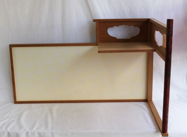 美品】 台目棚 小林幸斎 組立式 箱入 即中斎写/表千家/茶道具 美品