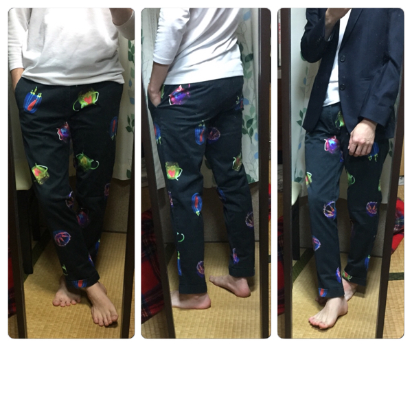 『Paul Smith』　ポールスミス　スラックス　クラゲ　総柄　ブラック　L Paul ポールスミス Smith クラゲ メンズ - パンツの通販 by かっきんぐ
