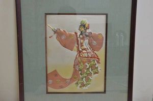 彫金画・額装『蘭陵王舞楽縁起／帖佐美行 作』／レリーフ □□彫