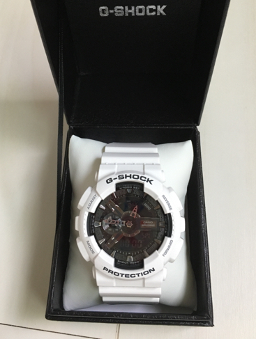 G-SHOCK 白アナログ 保証期間内中古 GA-110GW-7AJF