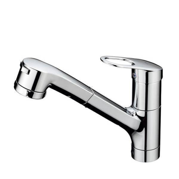 TOTOキッチン用シングルレバー混合栓 ハンドシャワー形TKGG32EBR