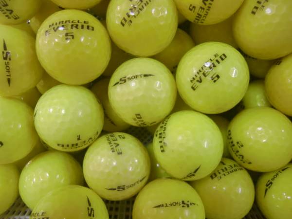 ロストボール　ミラクルエブリオ S SOFT イエロー　１００球