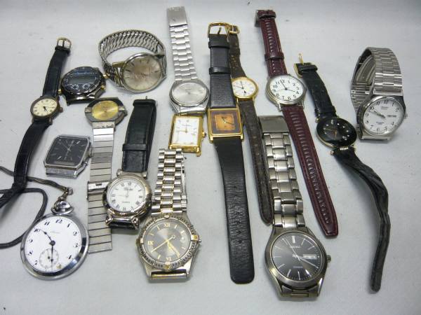 ジャンク腕時計　　セイコー自動巻リコー自動巻エルジンなど