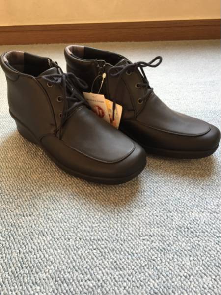 新品☆ムーンスター　イブ　23ｃｍEEEE　黒ショートブーツ　