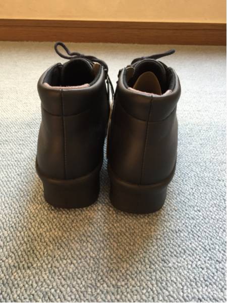 新品☆ムーンスター　イブ　23ｃｍEEEE　黒ショートブーツ　