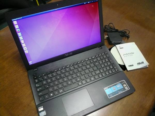 X552WA-B-SX015 (量販店モデル)Ubuntuインストール