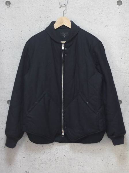 Engineered Garments ウールサージ キルティングジャケット M 紺