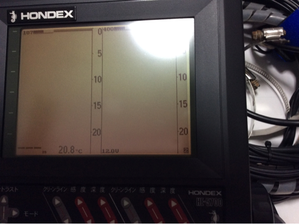 HONDEX 魚群探知機 HE-5700 中古品 HONDEX 魚群探知機 HE-5700 並木 