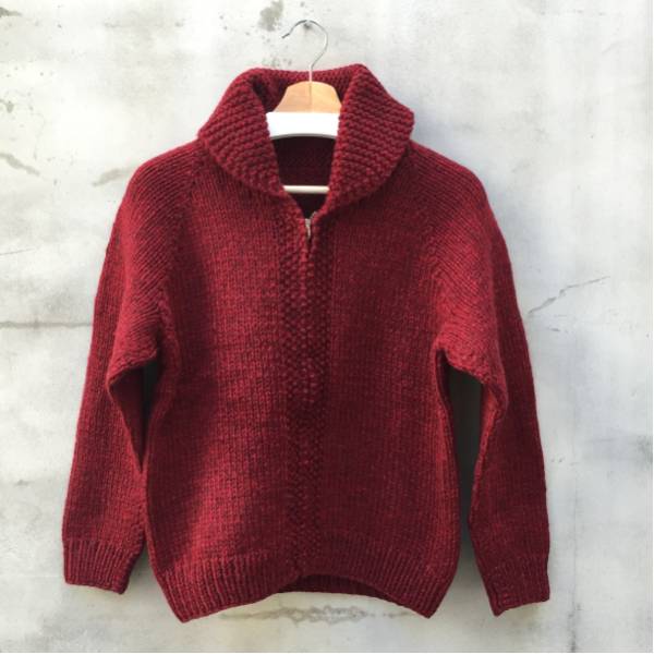【美品】60s ビンテージ ショールカラー ニットカーディガン