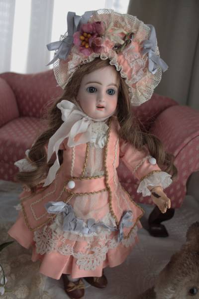 即決ドールのお着替えに☆身長28~32cmフレンチ２号ドレス