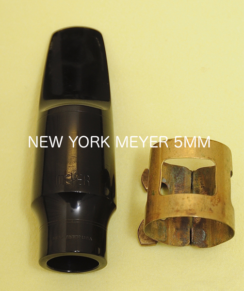 Opening: 5mm] Meyer Alto Saxophone Mouthpiece, Rubber, New York