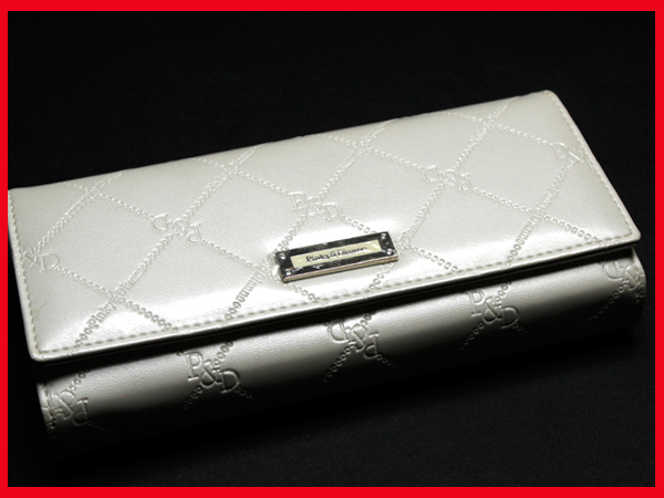◆ピンキー＆ダイアン 新品!! 微光沢♪ エナメルレザー長財布◆