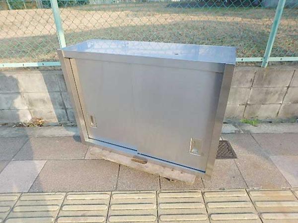 ステンレス吊り棚/棚　100×35×75cm　厨房中古　(M607)