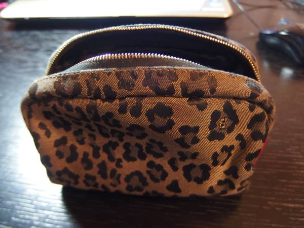 FENDI　フェンディ　ポーチ　レザー×キャンバス　伊勢丹購入品
