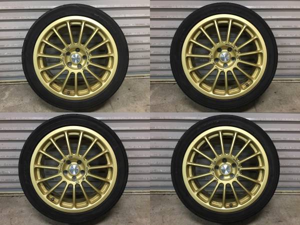 215/45R17 PCD100 NEOVA AD08R OZ スーパーツーリズ モ ゴールド