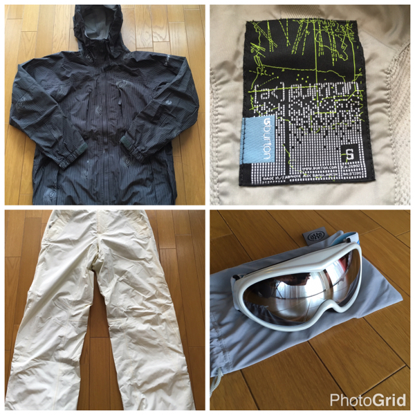 超美品！バートン スノボウェア セット Ｓサイズ ゴーグル
