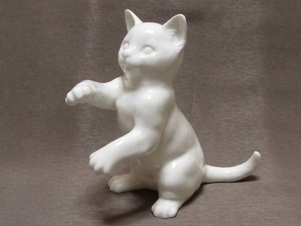 ノリタケ ボーンチャイナ 猫 ☆ フィギュリン ヴィンテージ 置物
