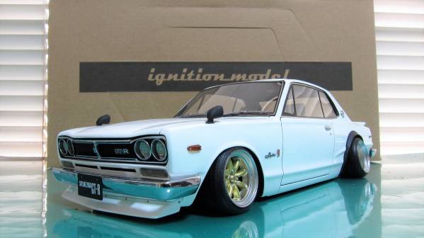 IG 0356 1/18 ハコスカ GT-R 白 カスタム KPGC10 GTR nismo(hpi 