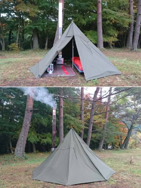 パップテント サイズ2 ポンチョ 軍幕 ポーランド軍ポンチョテント一式