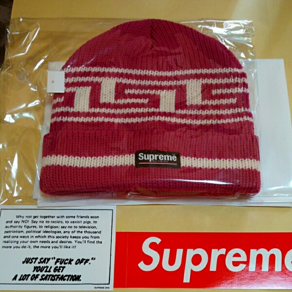 シュプリーム ニット帽 supreme 新品 送料無料