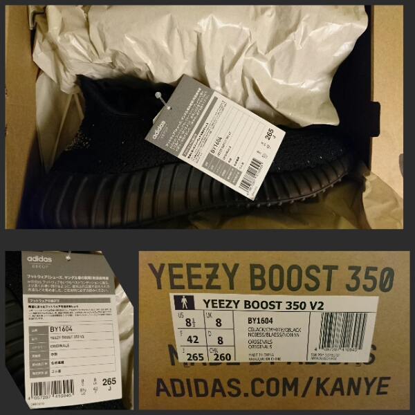 【新品未使用】adidas Originals YEEZY BOOST 350 V2 BY 1604