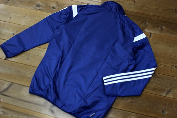 ★adidas 保温 裏起毛 ウインドジャケット 暗青[98594-O]二