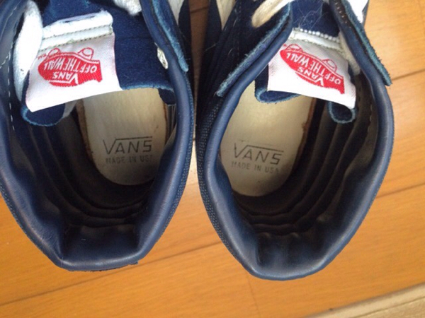 デッドストック 70s vans sk8-hi バンズ ハイトップ ビンテージ tm us7 usa製 /era オーセンティック スリッポン