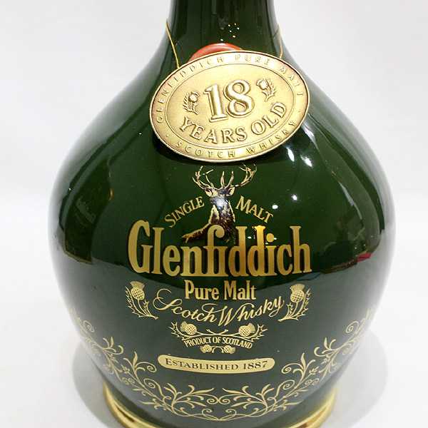 グレンフィディック 18年 青陶器 古酒 700ml ☆古酒 箱付/グレン