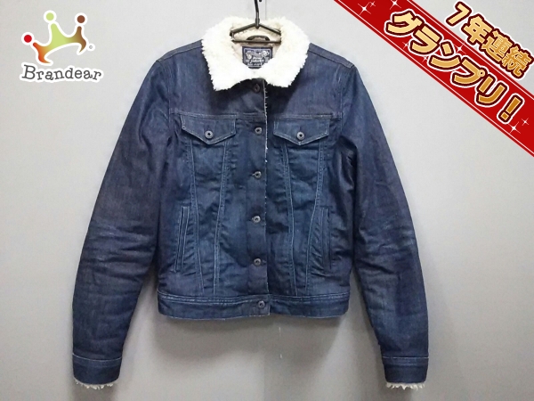 ディーゼル Gジャン S レディース 美品 ネイビー 冬物/ボア