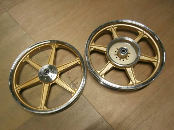 GS400 キャスト ホイール 前後G/旧400EハヤシBEET当時物GT380