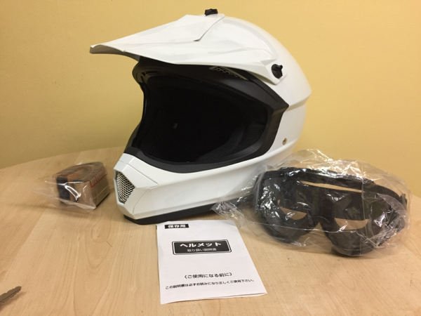 Arai オフロードヘルメット M(57、58)サイズ ホワイト 57 58 アライ