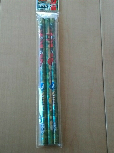 鉛筆3本セット　2Ｂ　ジュウオウジャー_1