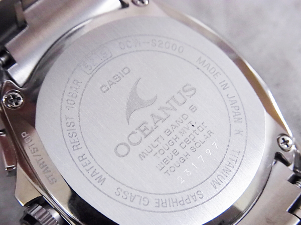 CASIO/カシオ OCEANUS オシアナスマンタ OCW-S2000-1AJF
