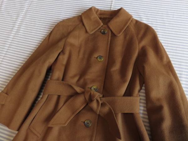 ☆英国製！Burberrys バーバリー カシミヤ100％コート/8REG 英国製