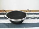 有元葉子の鉄の揚げ鍋3点セット直径28cｍ★天ぷら鍋★揚げ物鍋